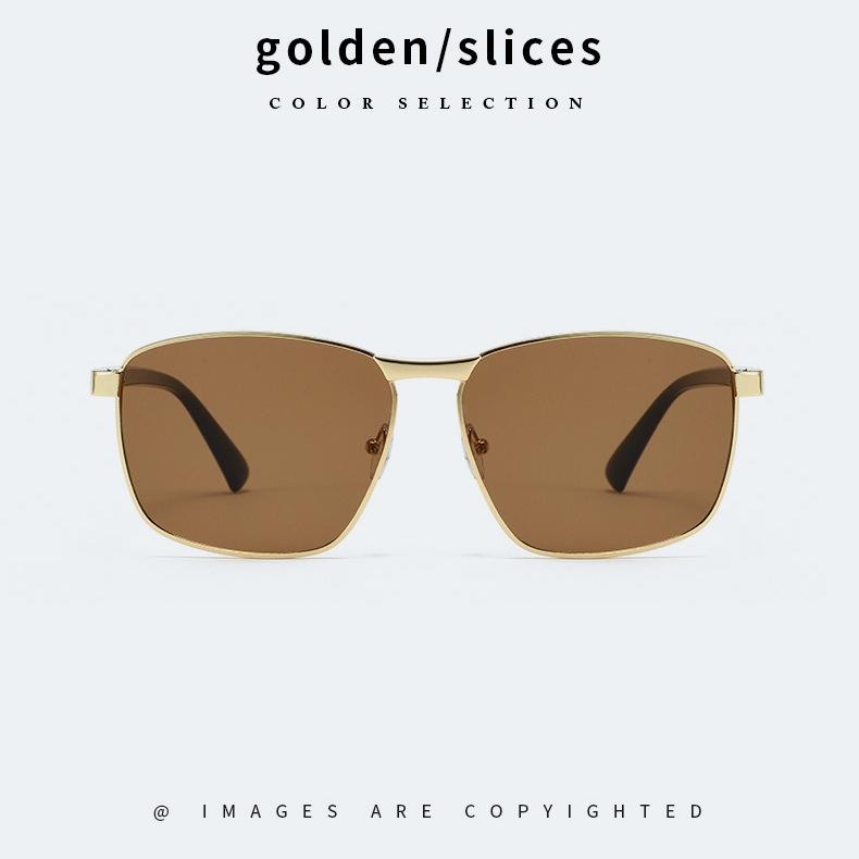 Men's Sunglasses, New Metal Sunglasses, UV-protected Sunglasses for Driving