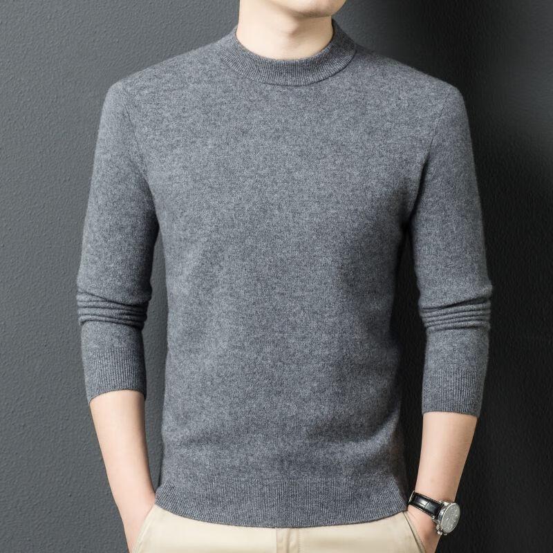 Fengxun Men's Mock Neck Knit Sweater FXT5389