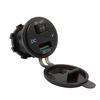 Quick Charge 3.0 USB Car Charger Socket LED Voltmeter Switch For Car Marine ATV