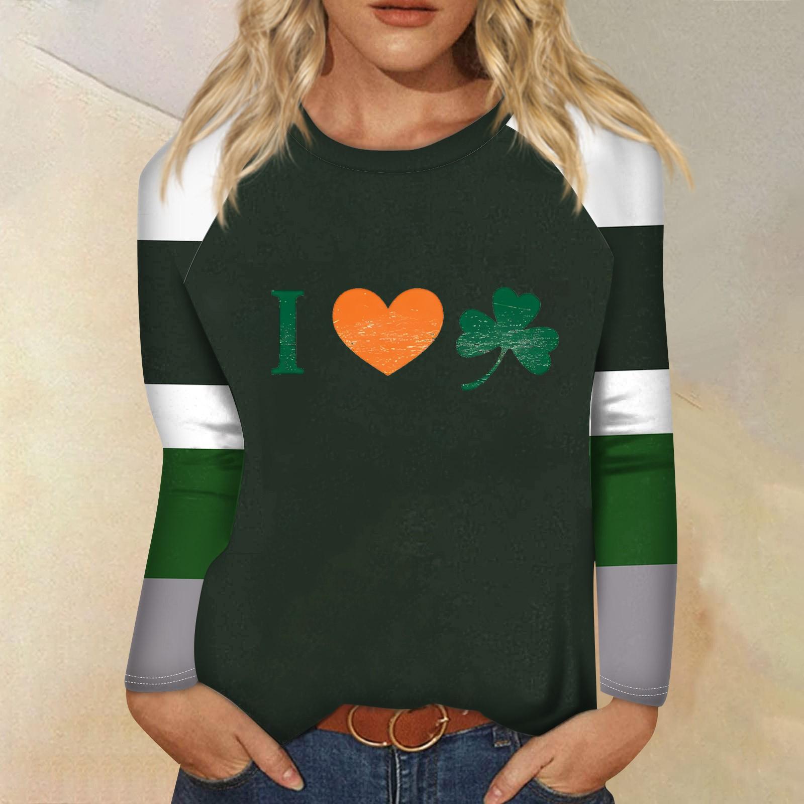 

Жіноча модна повсякденна сорочка з круглим вирізом і довгим рукавом, вільна футболка з принтом, жіночий топ L помаранчевий