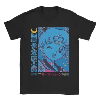 Unisex TShirt Sailors Moons Crazy Cotton Tees Short Sleeve  T Shirt Crew Neck Tops Printed
