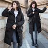 Medium and Long Cotton Clothes for Women, 2025 Winter New Style Korean Cotton-padded Clothes Over Knee Long Loose Thick Cotton-padded Coat