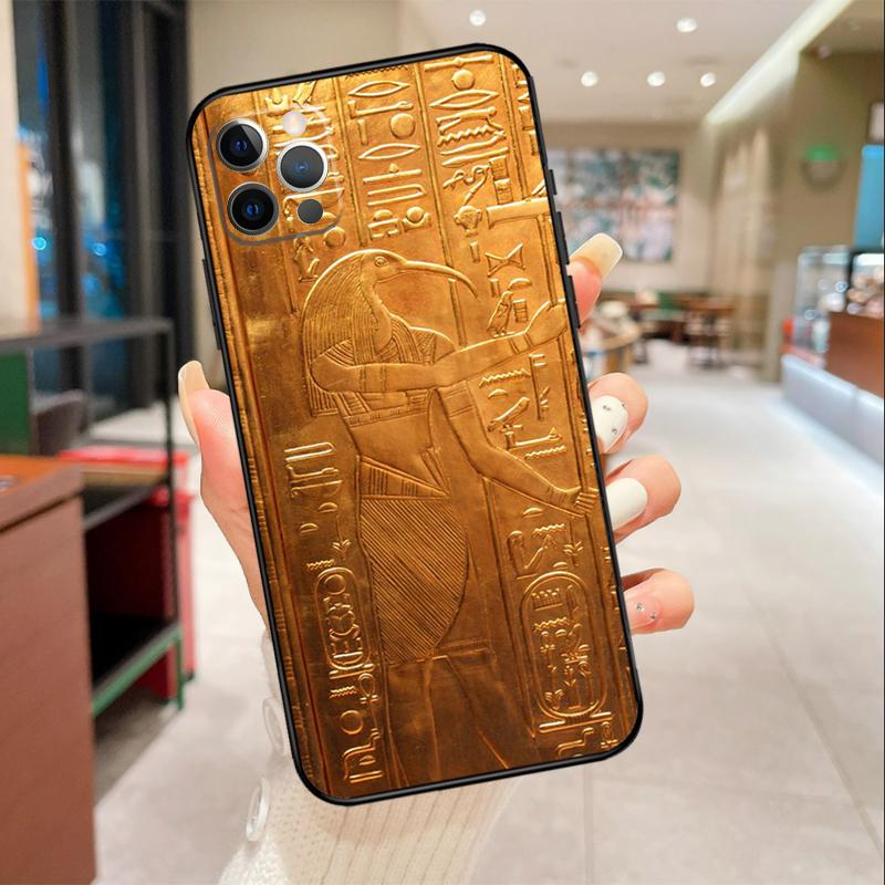 

Ancient Egypt Cuneiform Phone Case For iPhone 17 16 15 14 13 11 12 Pro Max mini 16 Plus 16e 17 Air Protective Cover iPhone 16Pro MAX