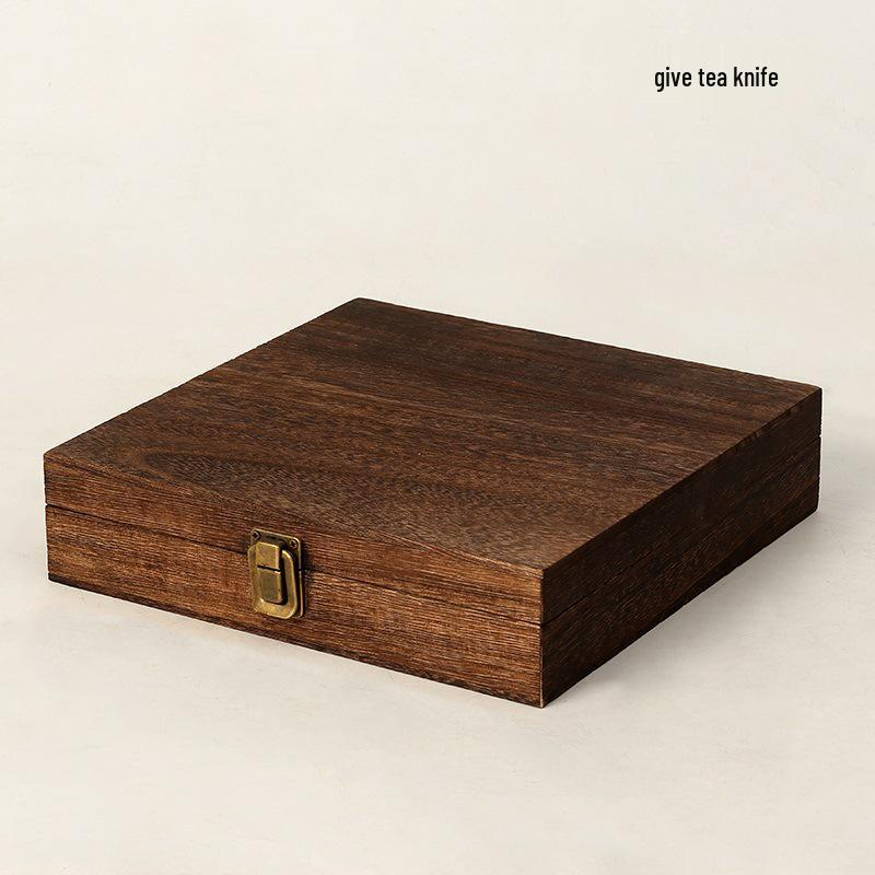 357g Solid Wood Pu-erh Tea Cake Storage Box - Universal Single Cake Gift Packaging