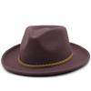 Autumn and Winter Women's New Upturned Hat Fashion Wool Jazz Hat British Style Top Hat
