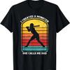 I Created A Monster She Call Me Dad Baseball Softball Lover T-Shirt