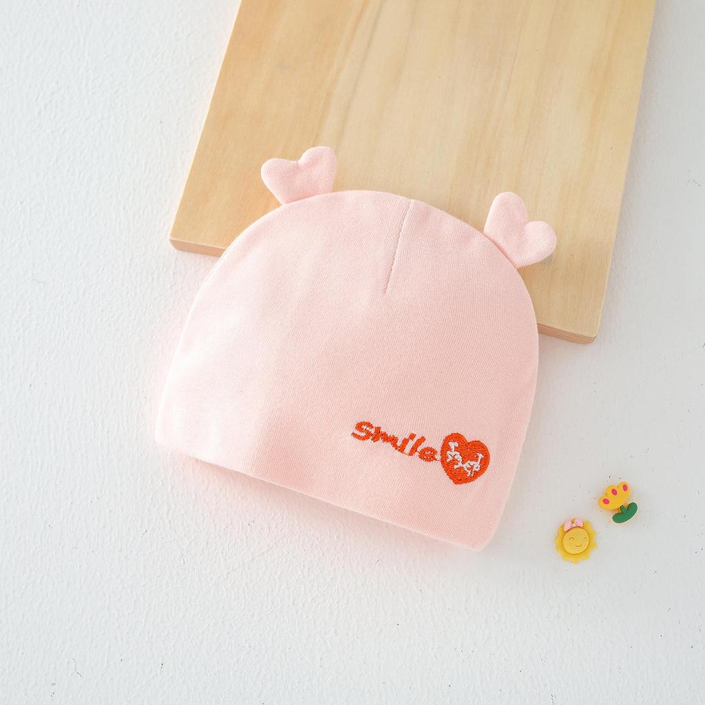 Pure Cotton Double Layer Newborn Hat for 0-3 Months, Suitable for Autumn/Winter