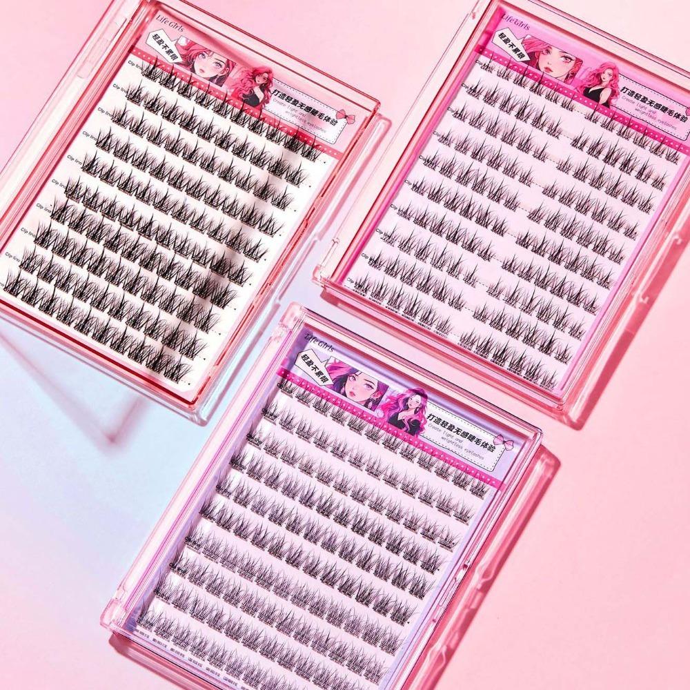 DIY Glue Free False Eyelashes Segmented Individual Cluster Eyelashes Cosplay Party