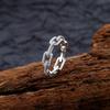 925 Sterling Silver Geometric Cubic Zirconia Stackable Ring for Women Trendy Platinum Plated Brand Party Jewelry Accessories
