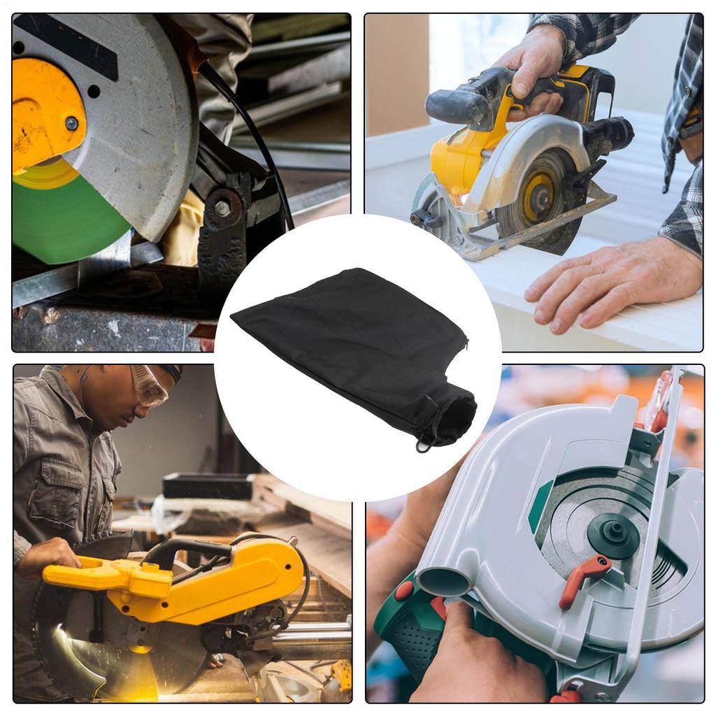 1PC Anti-dust Cover Bag Sander Polisher Accessories Connector Dust Bag Cloth Bag For 255 Miter Saw Machine Belt Power Tools Part