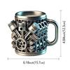Personalized Stainless Steel Mug - V8 & V6 Engine Design Coffee Mugs,Bar decoration beer mug,Perfect Gift For Car Enthusiasts