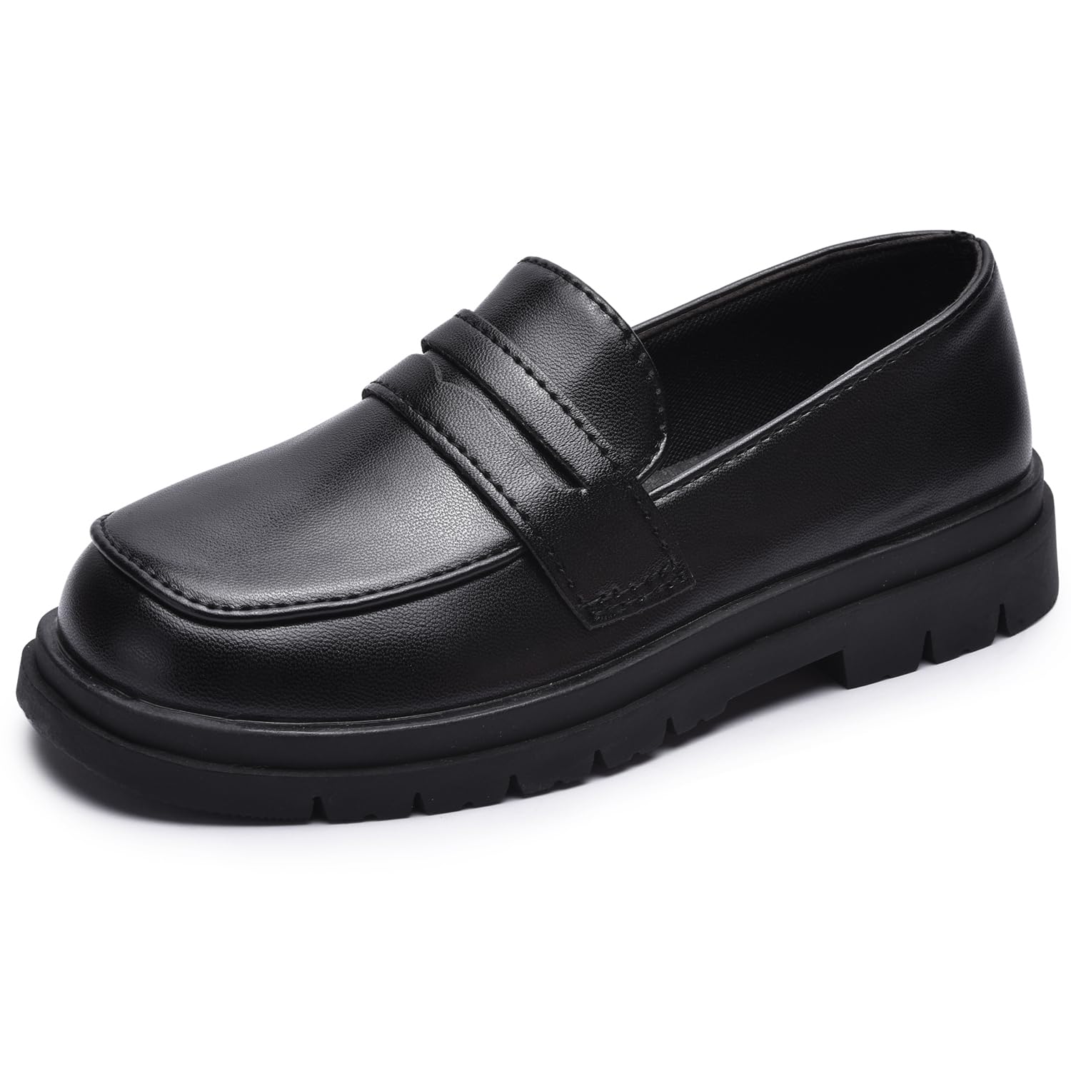 

formal dress girls flat kids kindergarten entrance kindergarten graduation ceremony [snofiy] Loafers, shoes, girls, boys, kids, shoes, shoes, shoes, чорний