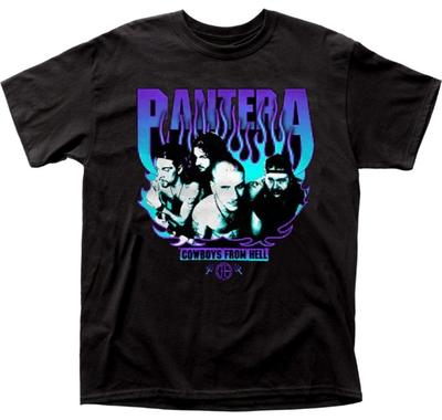 PANTERA Cd Lgo PURPLE FLAMES Official SHIRT 2XL New Cowboys Vulgar Steel Driven