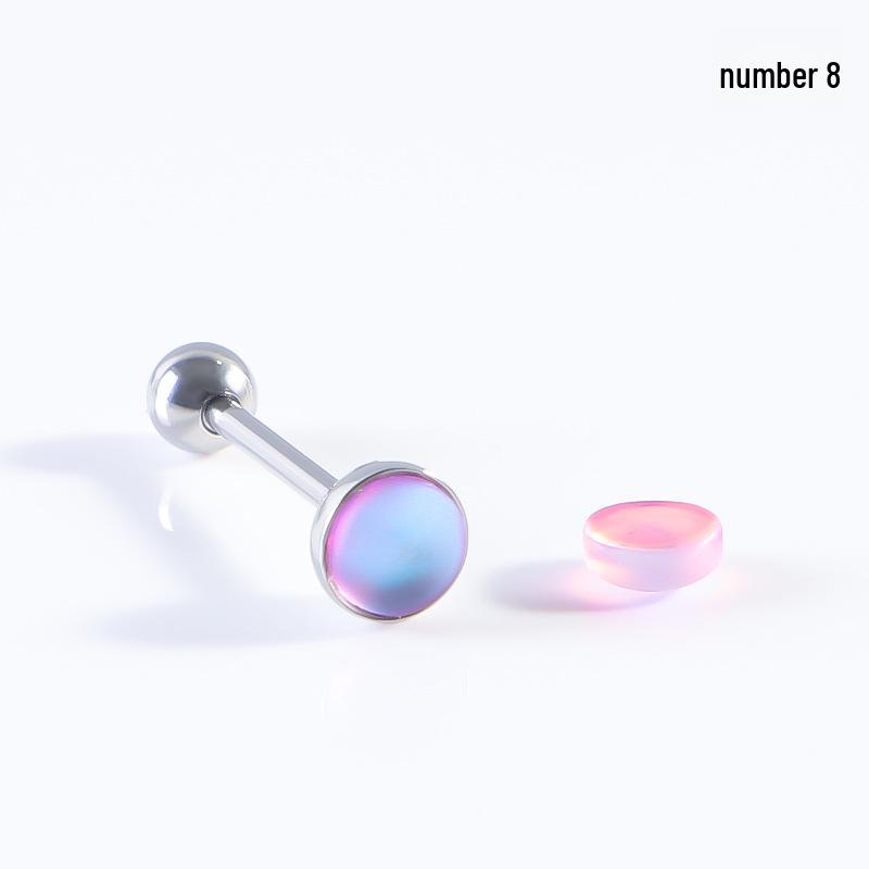 

Цветные матовые штанги для языка и ушей - украшение для пирсинга из нержавеющей стали 1.6mm x 16mm x 5mm