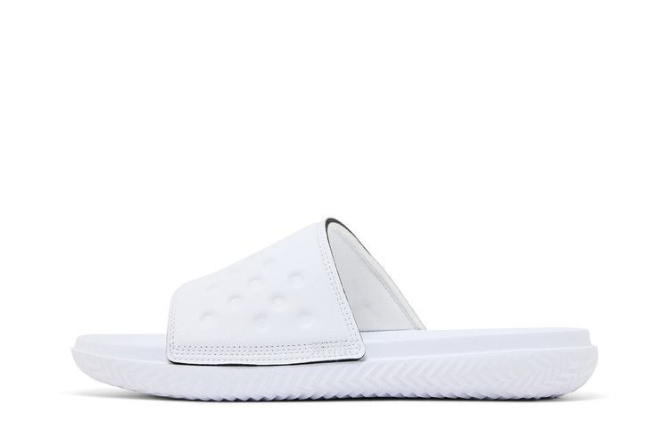 Men's Slides Jordan Play Slide White Photon Dust White/Photon Dust/Black