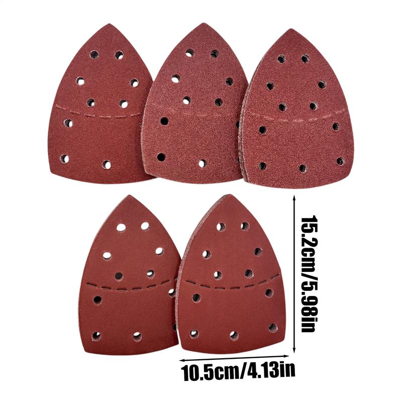 Sandpaper Sheets Triangular Design Sanding Paper 11-Hole Design Multi-Purpose Sandpaper For Metal Polishing Car Repair Wooden