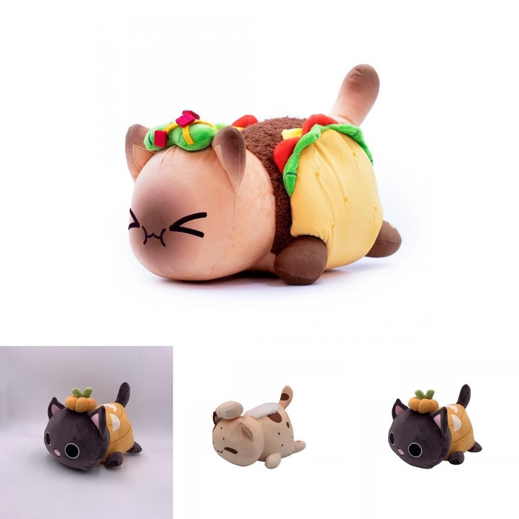 Jucărie de pluș adorabilă Aphmau Craniu Taco Dovleac Pâine Pisică Meemeows Pentru Decor Acasă