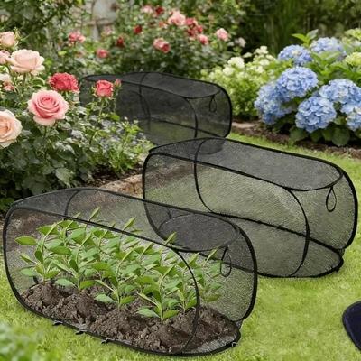 Insect-proof Garden Protective Cover Pop-Up Mesh Plant Cover Net  Outdoor Plants
