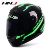 HNJ Unisex Full-Face Summer Motorcycle Helmet with Gray Riding Horns - Stylish and Safe for Racing