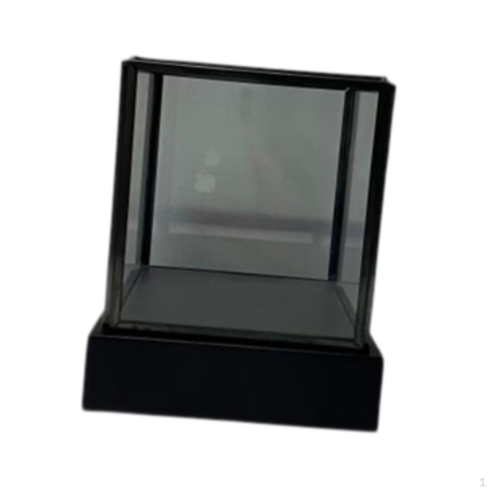 

Прозора вітрина Захист Вінтажний пилозахисний Зберігання, для Колекційних предметів Моделей Ляльок чорний