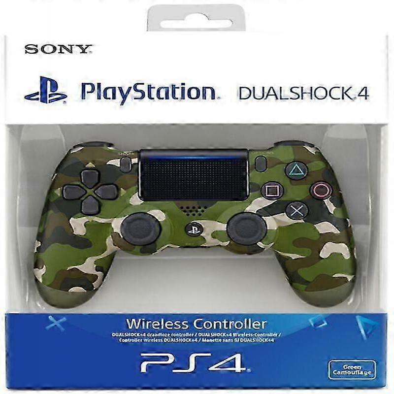 Playstation For PS4 DualShock 4 V2 Trådløs Kontroller Kontroller- Kamuflasje Grønn