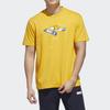 adidas neo Yellow Crossover Printing Sports Short Sleeve Yellow Men's GL7214