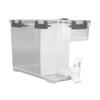 3.5L Drink Dispenser with Spigot Rubber Ring Safe Large Capacity PP Cold Water Beverage Dispenser