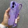 Card Bag With Lanyard Phone Case For iPhone 11 12 13 14 15 16 17 Pro Max Plus Air Transparent Shockproof Bumber Cover