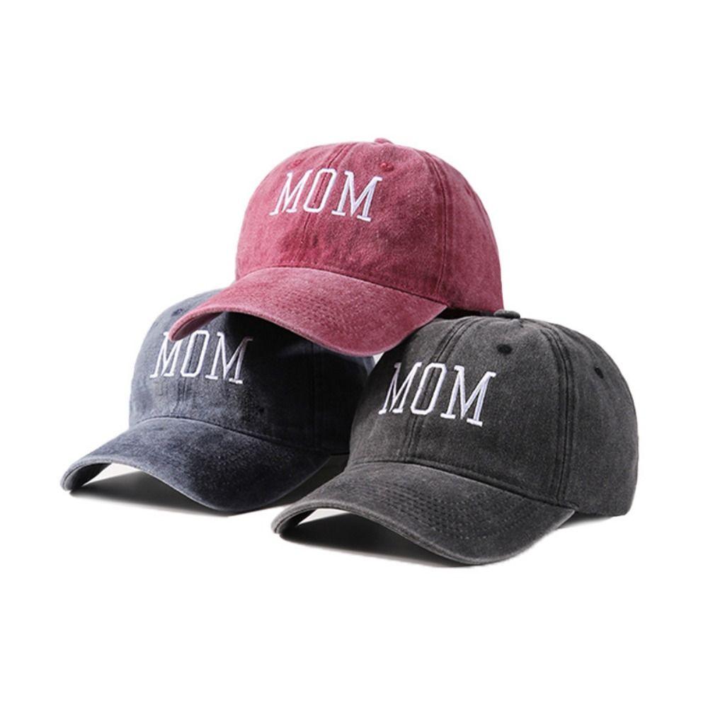 Adjustable Baseball Cap DAD MOM Embroidery Sunscreen Hats Vintage Baseball Hats For Man Women