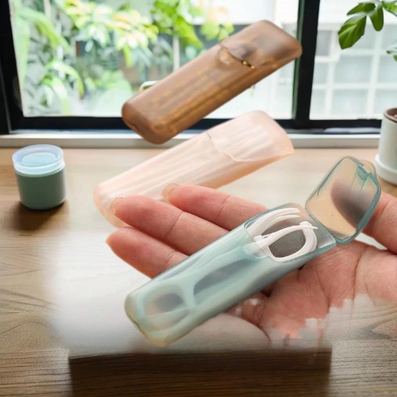 Handy Mini Storage Box for Toothpicks and Cotton Swabs - Perfect for Travel and Dining out