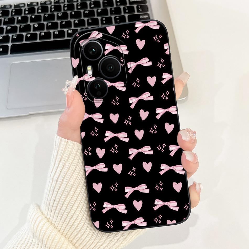 For Honor 400 Pro Honor400 Beautiful Bow Rose Painting Phone Case For Honor 400 400Pro 5G Soft Silicone Cases