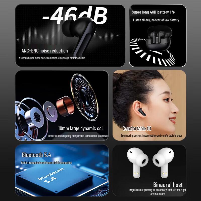 Newmine Q7 Active Noise Cancelling True Wireless Earbuds