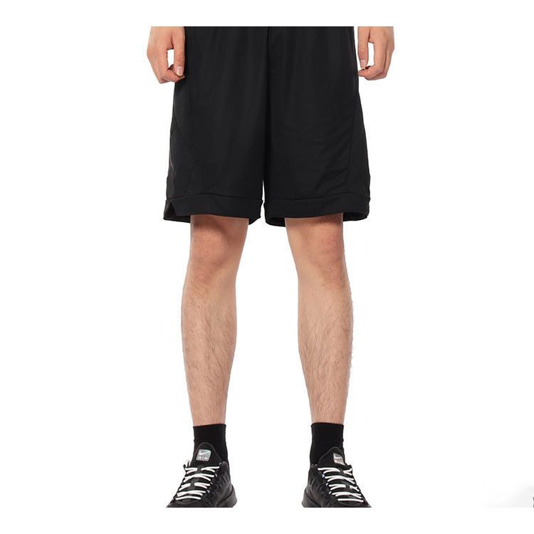 Pantalones cortos de baloncesto para hombre de color sólido con logo lateral Air Jordan Negro AJ1115-010