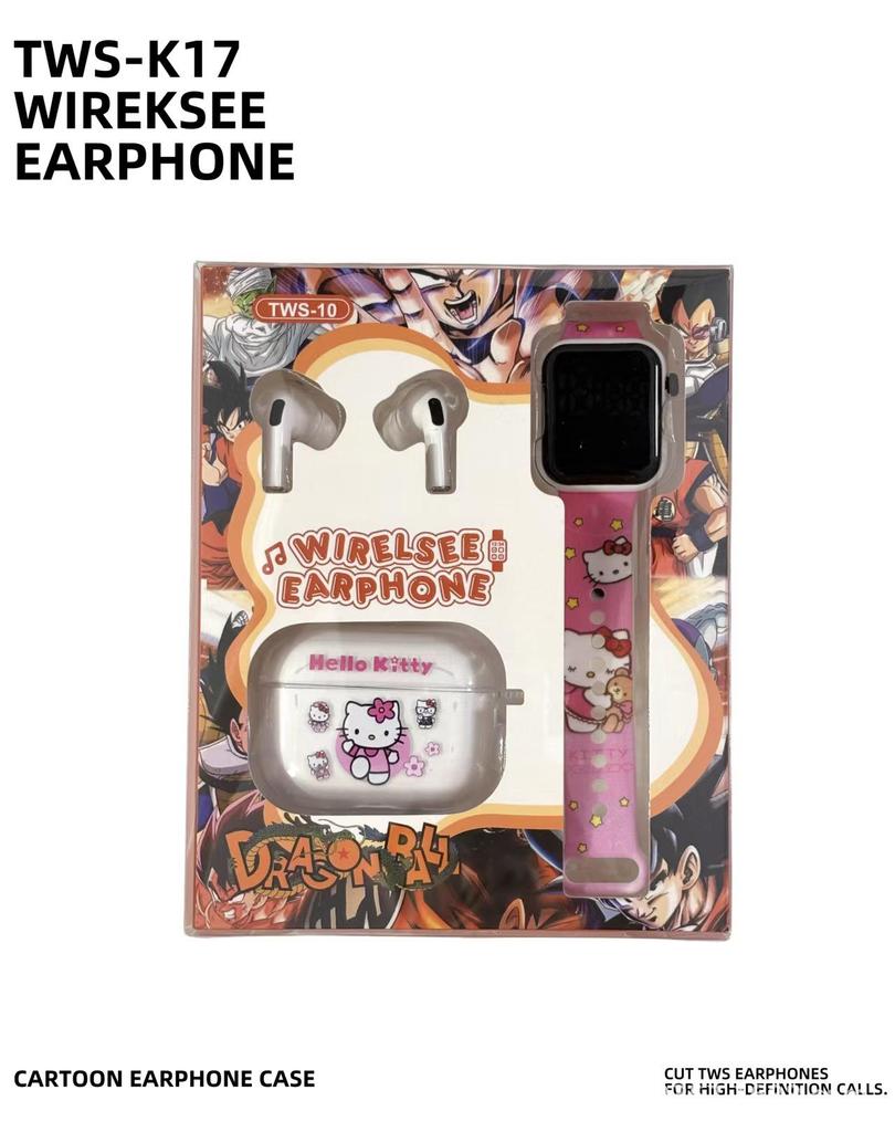 2025 Sanrio Noise-Cancelling Cartoon Wireless Earbuds - Cute Bluetooth Headphones