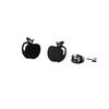 Fashionable Christmas Eve Sweet Apple Stud Earrings in Stainless Steel