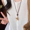 Bohemian Ceramic Necklace: Vintage Ethnic Long Sweater Chain & Zen Choker