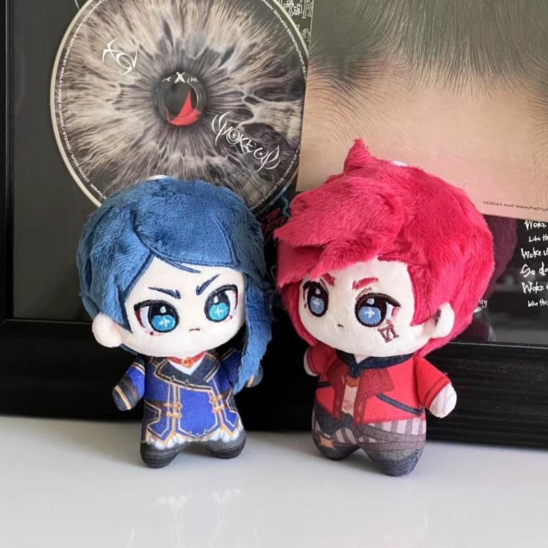 League Of Legends Arcane Vi And Caitlyn 10cm Cotton Plush Doll Pendant Anime Figure Stuffed Toy Gift For Kids Decor