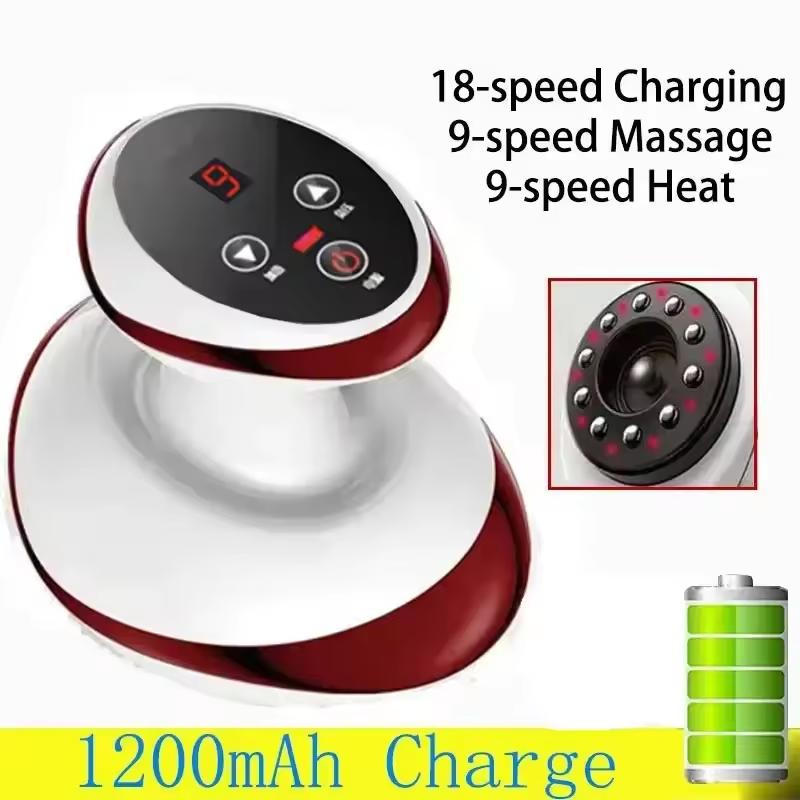 Okayso Anti Cellulite Massager Electric Scraping Massager with Suction Cup Rechargeable Home Fat Burner Relief Cupping Massager