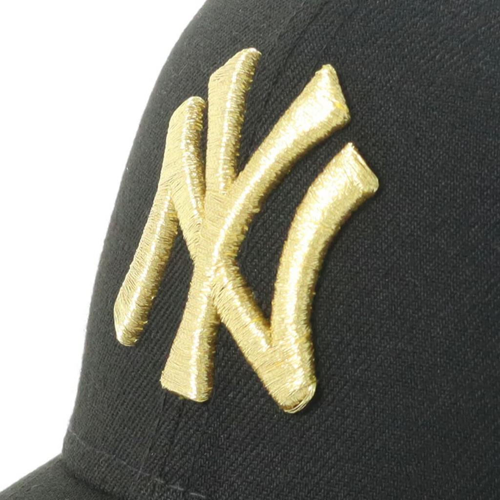 New Era 59FIFTY New York Yankees Pre-Curved Cap, Black/Gold