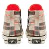 Converse All Star Plaid Chuck 1970s Round-toe Lace-up High-Top Canvas Shoes Unisex Off-White