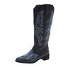 Foreign Trade Large Size Boots Women's 2024 New High-heeled High Boots Embroidered Western Cowboy Knight Boots