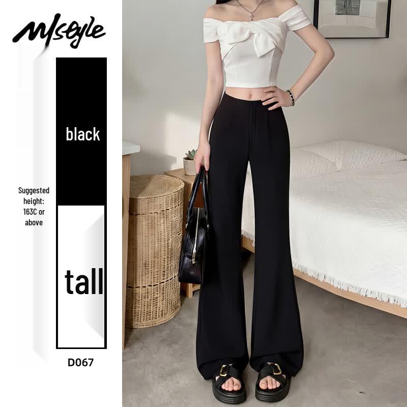 MJ STYLE Women s High-Waist Slimming Micro-Flare Suit Pants L