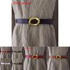 Authentic Ladies Belt With Alloy Circle Buckle For Office And Casual