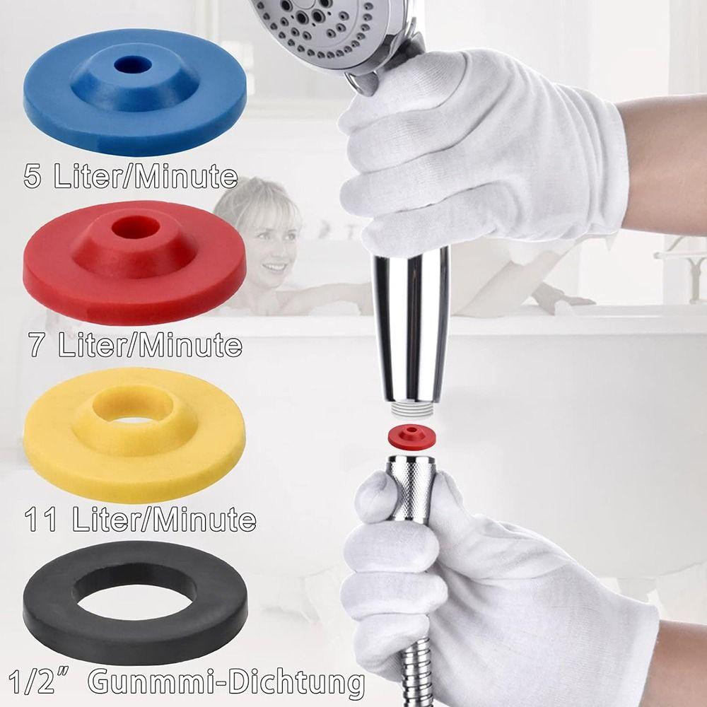 Waterproof Water Flow Restrictor Silicone Shower Flow Control  Fixed Shower Head