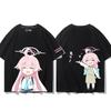 Anime Cosplay Blue Archive Azusa Fashion T-shirt Summer Shirt Fans Short Sleeves Man Girl Clothes Tees Gift Pure Cotton Tops