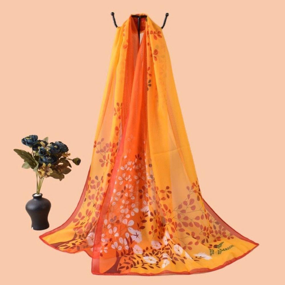 Long Sunscreen Shawl Thin Female Wrap Shawls Elegant Shawl Silk  Spring