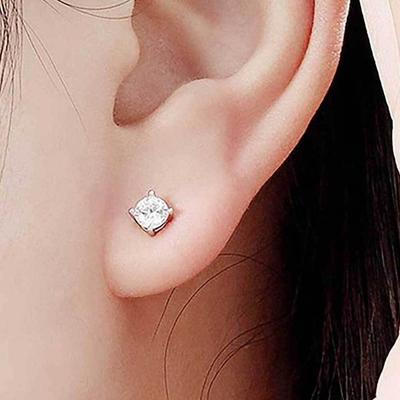 Damen Ohrringe mit Zirkonia, Geschenk für Freundin, Tägliches Accessoire (Wfgwbqq)