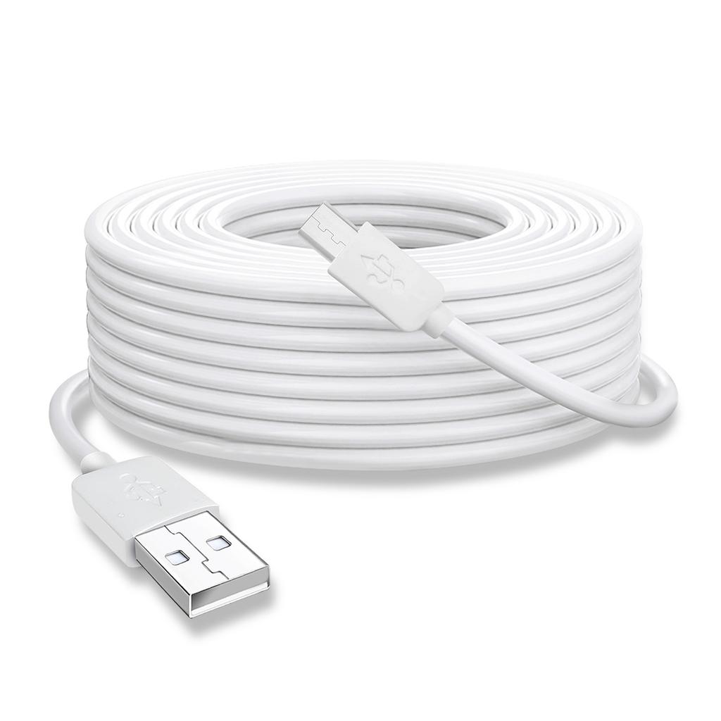 Strong USB to Micro USB Charging Cord for CCTV Camera Power Supply Cable Sturdy and Easy to Use Only for Charging