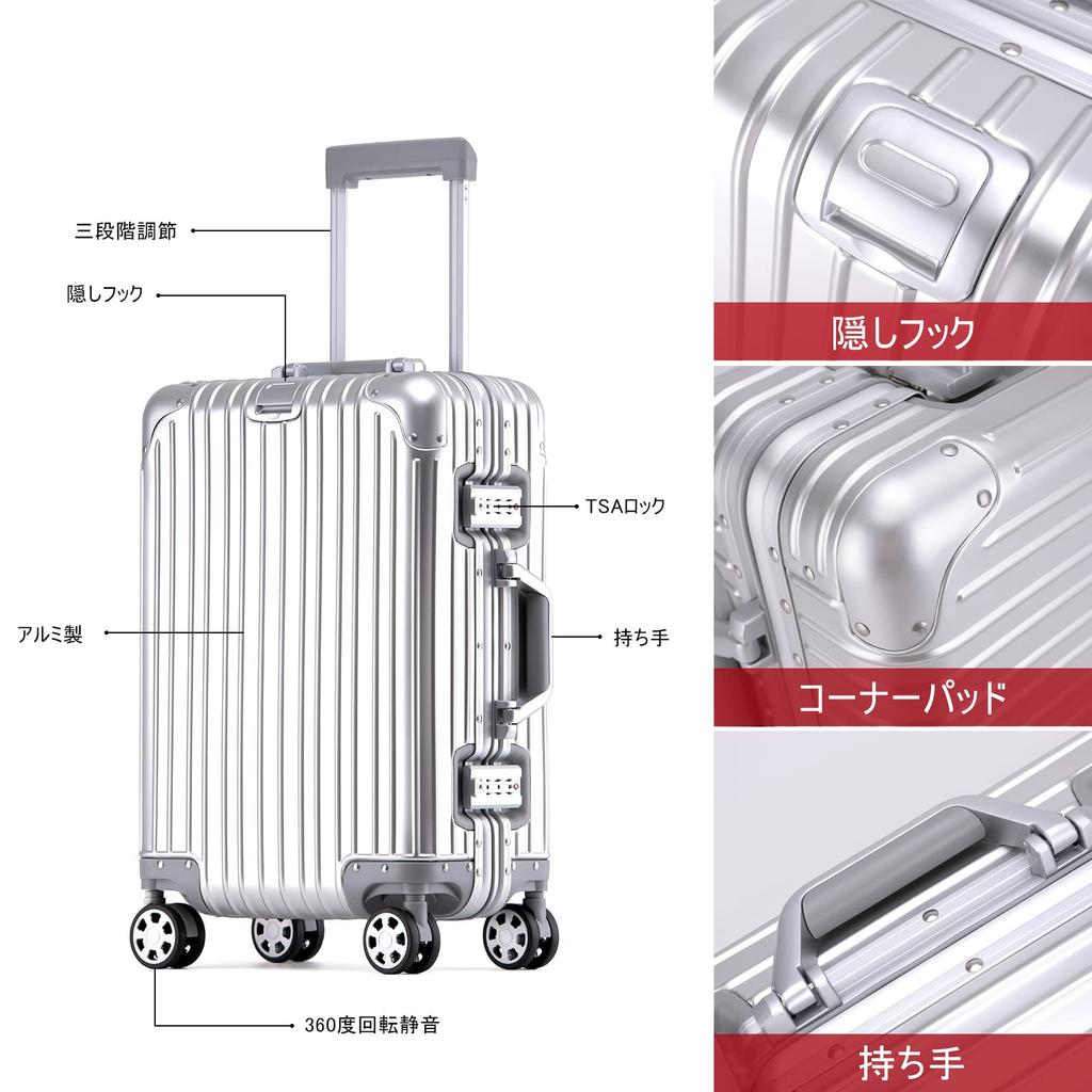 Suitcase Carry Case Aluminum Frame Travel Business Business Trip Shockproof TSA Lock 360 Degree Rotation Frame Type Carry Bag 8 Colors Stylish XB30 1