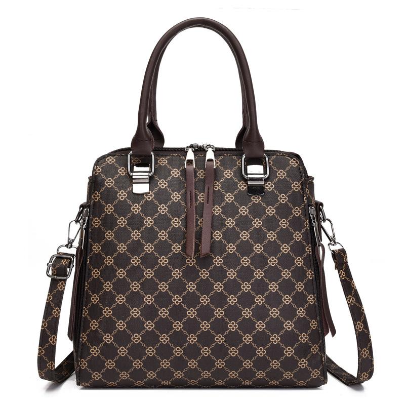 Women's bag new fashion printed handbag large capacity temperament messenger bag shoulder bag clutch bag women's high sense